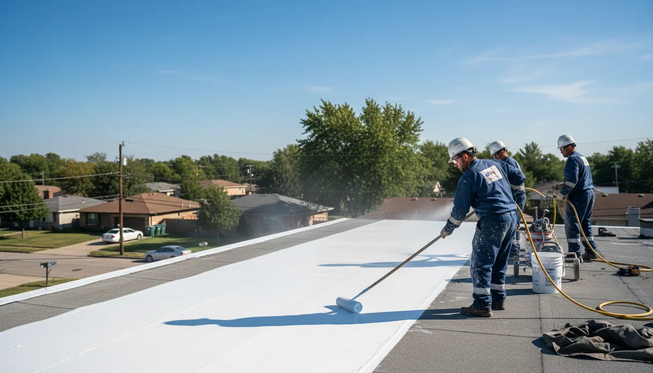 Commercial roof coating in Molena, GA near me